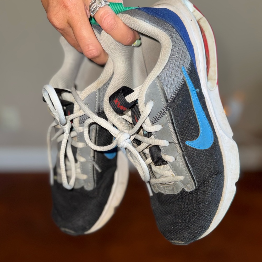Nike Kids Black and Blue Sneakers